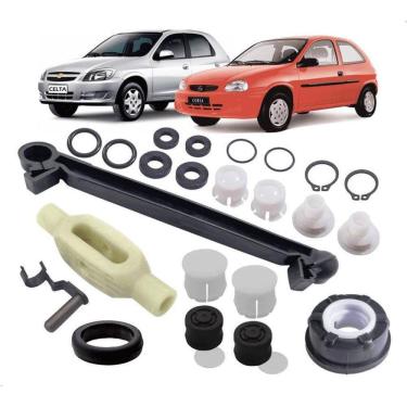 Imagem de Kit Reparo Alavanca Câmbio e Trambulador Corsa Celta - Kazan