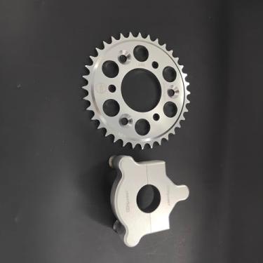 Imagem de CDHPOWER Adaptador de cubo traseiro de 1,25 polegadas e roda dentada CNC - para kit de motor de 2 tempos 66cc/80cc/48cc... (roda dentada CNC 36T)