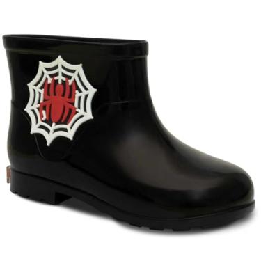 Imagem de Bota Galocha Moda Infantil Nº 21 ao 26 Botinha Menino Aranha 09.37 (Preto, BR, Criança de 1 a 3 anos, Numérico, 24)