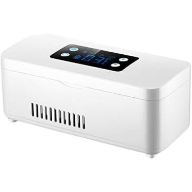Imagem de Mini Insulin Refrigerated Box - Smart Home Portable Charging Medical Fridge, Car Serum/Eye Drops Storage Box Ultra Clear Large Display,Correspondência Alta,Constructive23