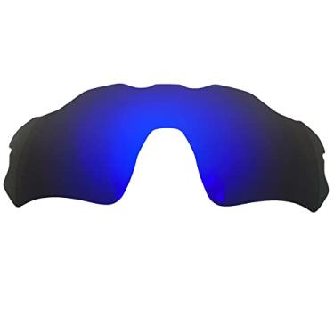 Imagem de Wetnenss Lentes de substituição para óculos de sol Oakley Radar EV Path OO9208/polarizadas de 1,5 mm/fáceis de instalar (azul escuro)