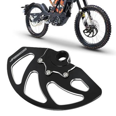 Imagem de JFG RACING Protetores de disco de freio dianteiro para Surron Sur Ron X/S Talaria Sting MX3/R MX4 Talaria XXX Segway X260 X160 Preto, usinado em CNC