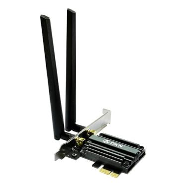 Imagem de Cartão WiFi 7 PCIE 9,3 Gbps 802.11BE WiFi 6E com Bluetooth 5.4 Tri-Band 4K QAM 320MHz WiFi 7 BE200 Adaptador de rede sem fio interno para PC Desktop suporta Windows 11 64 bits (não suporta CPU AMD)