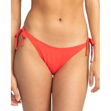 Imagem de Roxy Calcinha de biquíni feminina clássica de praia, Hibisco 242, G