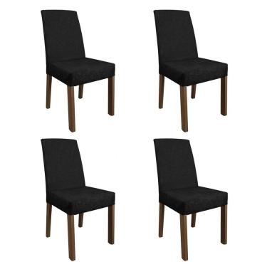 Imagem de Kit 4 Cadeiras de Jantar 4255 Rustic/Oxford Madesa