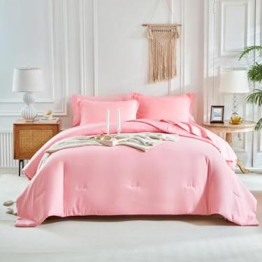 Imagem de Jogo de cama Queen Queen com lençol completo de 7 peças, lençol de cima, lençol com elástico, lençol de cima, lençol de cima, fronhas