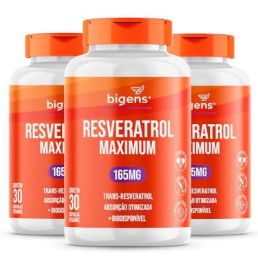Imagem de Resveratrol Maximum 165mg, Absorção, Biogens, Kit 3x 30 cápsulas