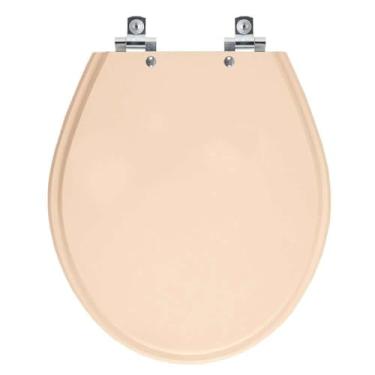 Imagem de Assento Sanitário Soft Close Ravena Rosa Floral para vaso Deca