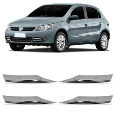 Imagem de Kit Aplique Palheta Farol De Milha Auxiliar Gol Voyage Saveiro G5 2009