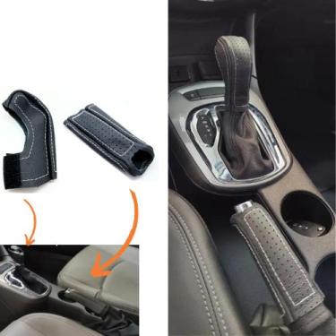 Imagem de Kit Capas Manopla Câmbio Automático E Alavanca Freio de Mão Cruze G2 2