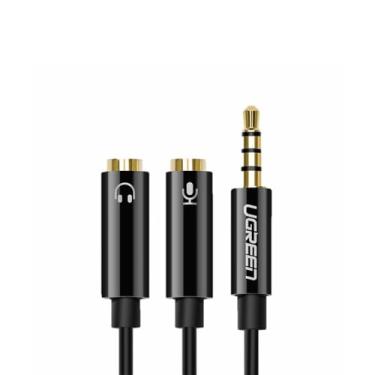 Imagem de MPOWER Cabo Divisor Áudio 3.5mm Macho para 2 Mini Jack 3.5 Fêmea 20cm Cabo Auxiliar Estéreo Conectores Bahnado a Ouro Plug and Play Ampla Compatibilidade