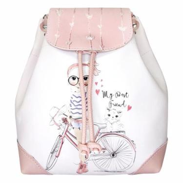 Imagem de Mochila Bolsa Infantil Menininha Bike Costas, Magicc - Magicc Bolsas