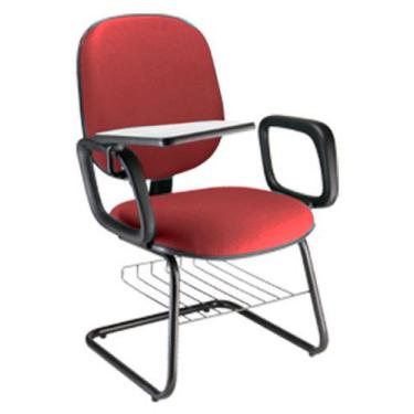 Imagem de Cadeira Universitária com prancheta para Escolas Linha Uno Vermelho - 