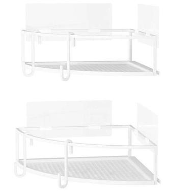 Imagem de Prateleira de Canto Organizadora Cubiko Branco UMBRA 2 Unidades