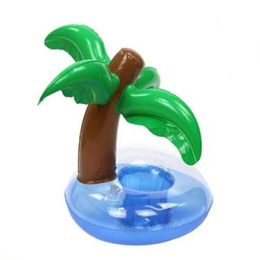 Imagem de Boia Inflável Porta Copo Coqueiro 17,5cm - Durável - Fluthua