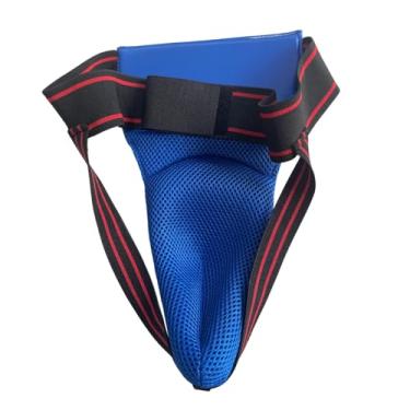 Imagem de simhoa Protetor de Virilha para Artes Marciais, Jockstrap para MMA E Boxe, Azul 72 a 104 Cm