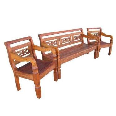 Imagem de Jogo de Bancos Rústico Attrazione Em Madeira De Demolição - Cód 316 - 