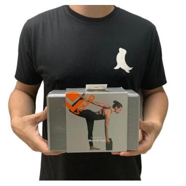 Imagem de Bloco Para Exercícios De Yoga e Alongamento Em Eva Vollo VP1070 Cinza