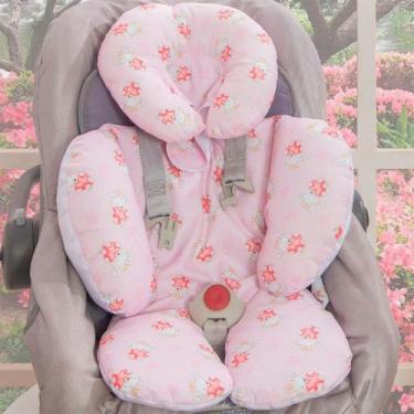 Imagem de Apoio de Corpo Protetor de Bebê Dupla Face Cadeira Carrinho - Enxoval 