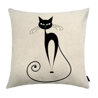 Imagem de Almofada Cat Estampada 40x40cm E3 - FASTLAR