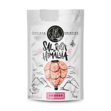 Imagem de Sal Rosa Do Himalaia Grosso BR Spices Pouch 1KG