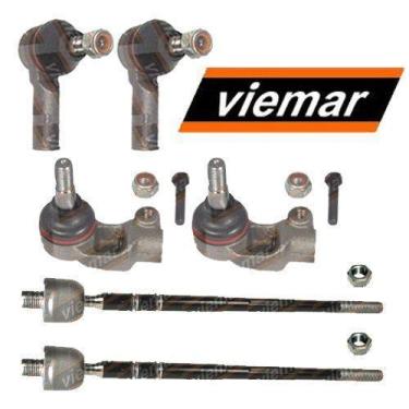 Imagem de Kit terminal direcao + pivo + articulacao axial direito e esquerdo - v