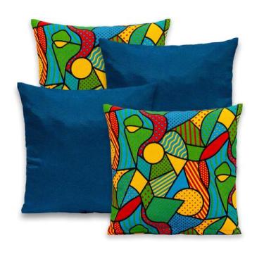 Imagem de Kit 4 Capas de Almofada Gorgurinho com Zíper 40cm x 40cm - Bem Me Quer