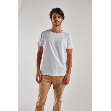 Imagem de Camiseta Canoa Básica Pima Branca, M