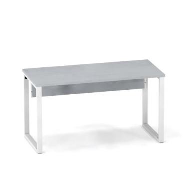 Imagem de Mesa Secretária Tubular P25 Pandin 1,20 M Cinza e Branco