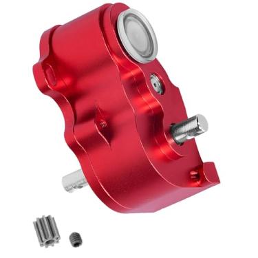 Imagem de hopsupRC LCG Middle Transmission Gearbox Upgrades Part for 1/10 RC Crawler car Axia1 SCX10 SCX10 ii 90047 Wraith,Aluminum Center Transmission Gearbox Hops up,Red