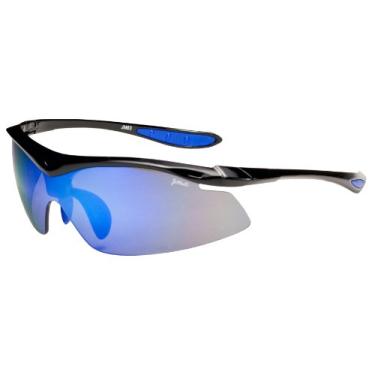 Imagem de JiMarti Óculos de sol esportivos CLEARANCE JM63 para ciclismo, corrida, pesca, golfe TR90, Preto e azul, UNISEX/ONE SIZE