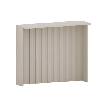 Imagem de Bancada Ilha Ripada Com Tampo 120cm Stylo Luciane Móveis Cinammon