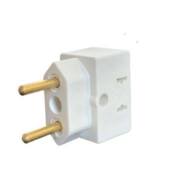 Imagem de Adaptador Tomada 10 E 20 Amperes Bi Volt Padrao Brasileiro - BLUELIONS