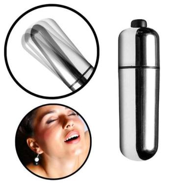 Imagem de Vibrador Power Bullet Mini Estimulador de Clitóris Prata - Sexy Import