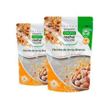 Imagem de Farinha de Arroz Branco Premium Alta Qualidade Kit 2 100g - Grupo Roch