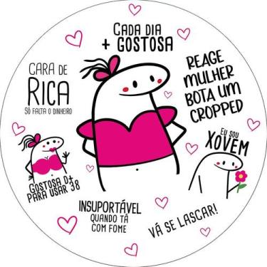 Imagem de Painel De Festa Redondo 1,50x1,50 - Flork Frases Rosa 001 - Via Cores