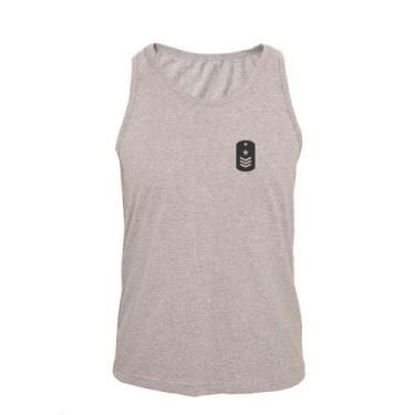 Imagem de Regata Masculina Algodão Patente 3 Estampada Moderna - Ragor, EG, Cinz