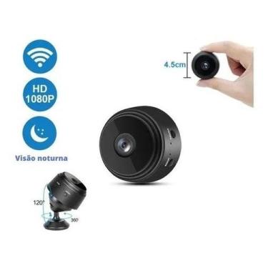 Imagem de Mini Câmera Visão Noturna Espiã Gravador Voz Segurança - ImportCam
