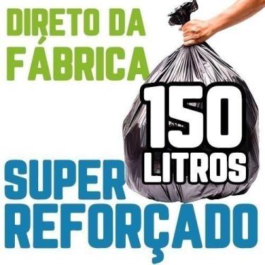Imagem de 500un Saco Lixo 150 Litros Preto Super Reforçado - HIGIPACK, Preto