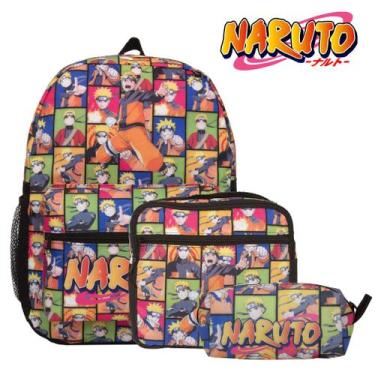 Imagem de Mochila Infantil Menino Naruto Costas Com Estojo Lançamento - TOYS 2U