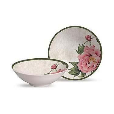 Imagem de Cj 6 bowl decorado peonia 1o classific. - GNJ HOME DECOR