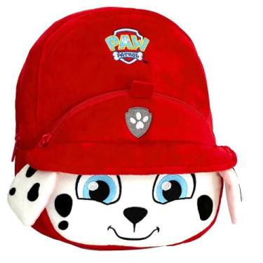 Imagem de Mochila Escolar Patrulha Canina Pelucia Marshall Em Pelucia 7 Litros B