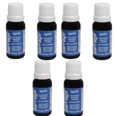 Imagem de 6 Uni Barrage Carrapaticida E Mosquicida Zoetis 20ml