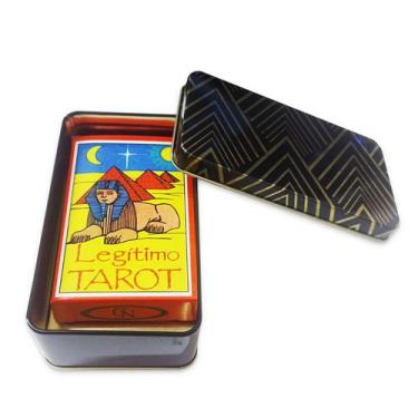 Imagem de Baralho Tarô Legítimo Tarot Egípcio 40 Cartas Manual e Caixa - Genéric