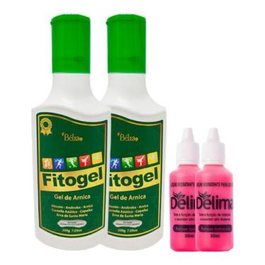 Imagem de Kit 2 Gel de Arnica Fitogel Combate às Dores Musculares + 2 Loção Hidr