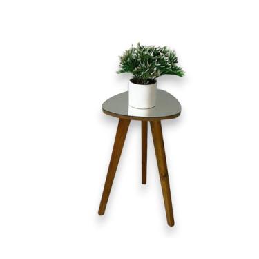 Imagem de Mesa de Canto e Lateral Orgânica Paris Mirror - Demoglass