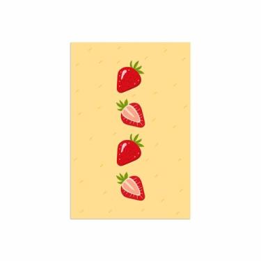 Imagem de Placa Decorativa MDF Frutas Coloridas Morangos 30x40cm - Quartinhos