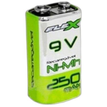 Imagem de Bateria 9 V 250 Mah Recarregavel Ni-Mh Flex