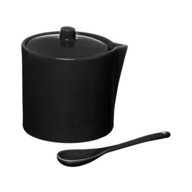 Imagem de Açucareiro de Porcelana com Colher Hauskraft Manhattan