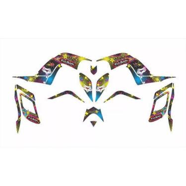 Imagem de Adesivos Quadriciclo Compatível Raptor 700 Rockstar 0,60mm - SPTS